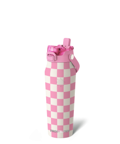 Bottle Buddy 24oz | Pink Checkered