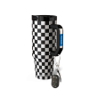 Thicc Buddy 40oz | Black & White Checkered